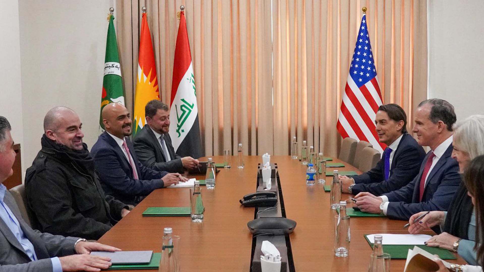  President Bafel and Brett McGurk's meeting at the Political Bureau's headquarters, Erbil. PUKMEDIA